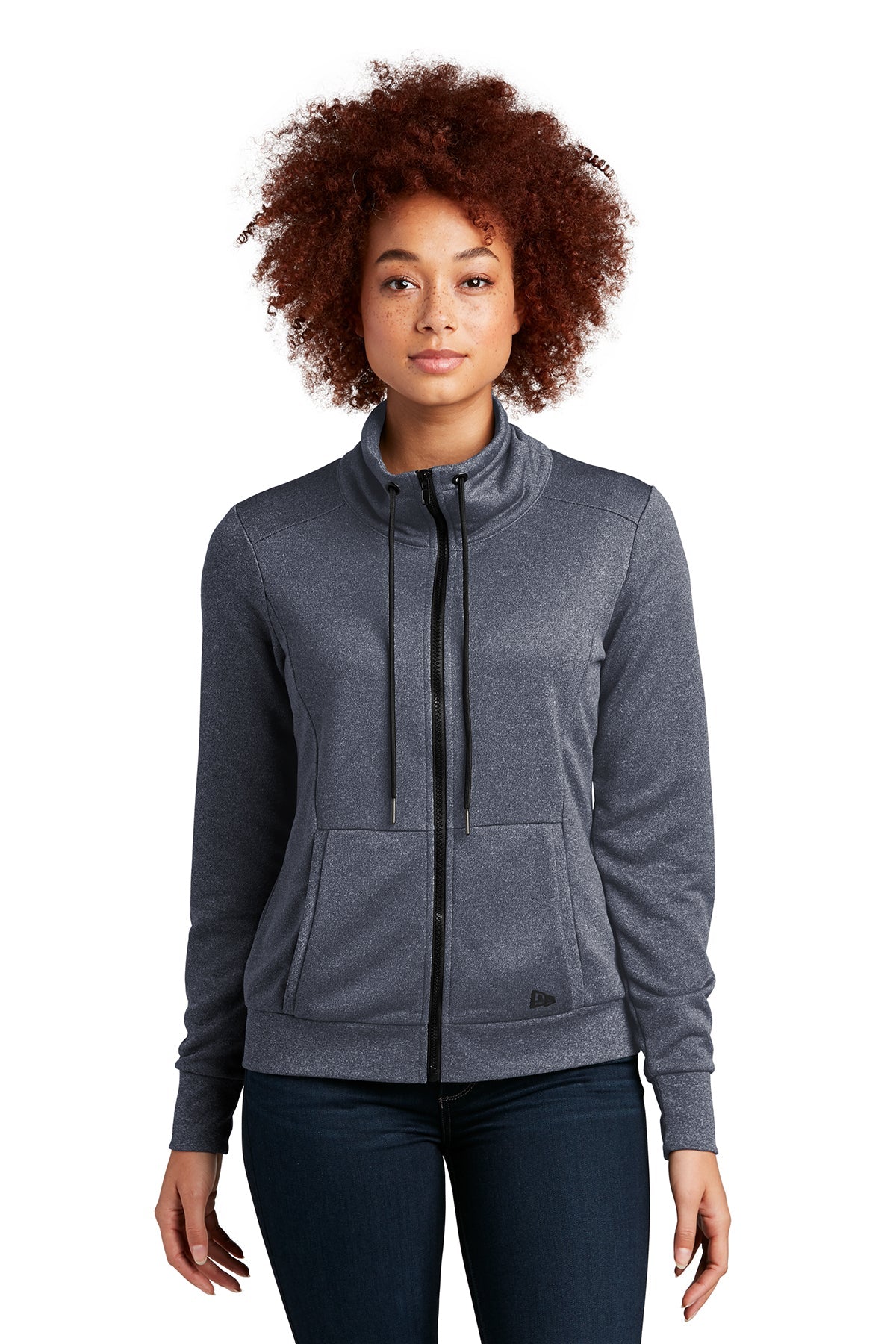 New Era® Ladies Performance Terry Full-Zip Cowl