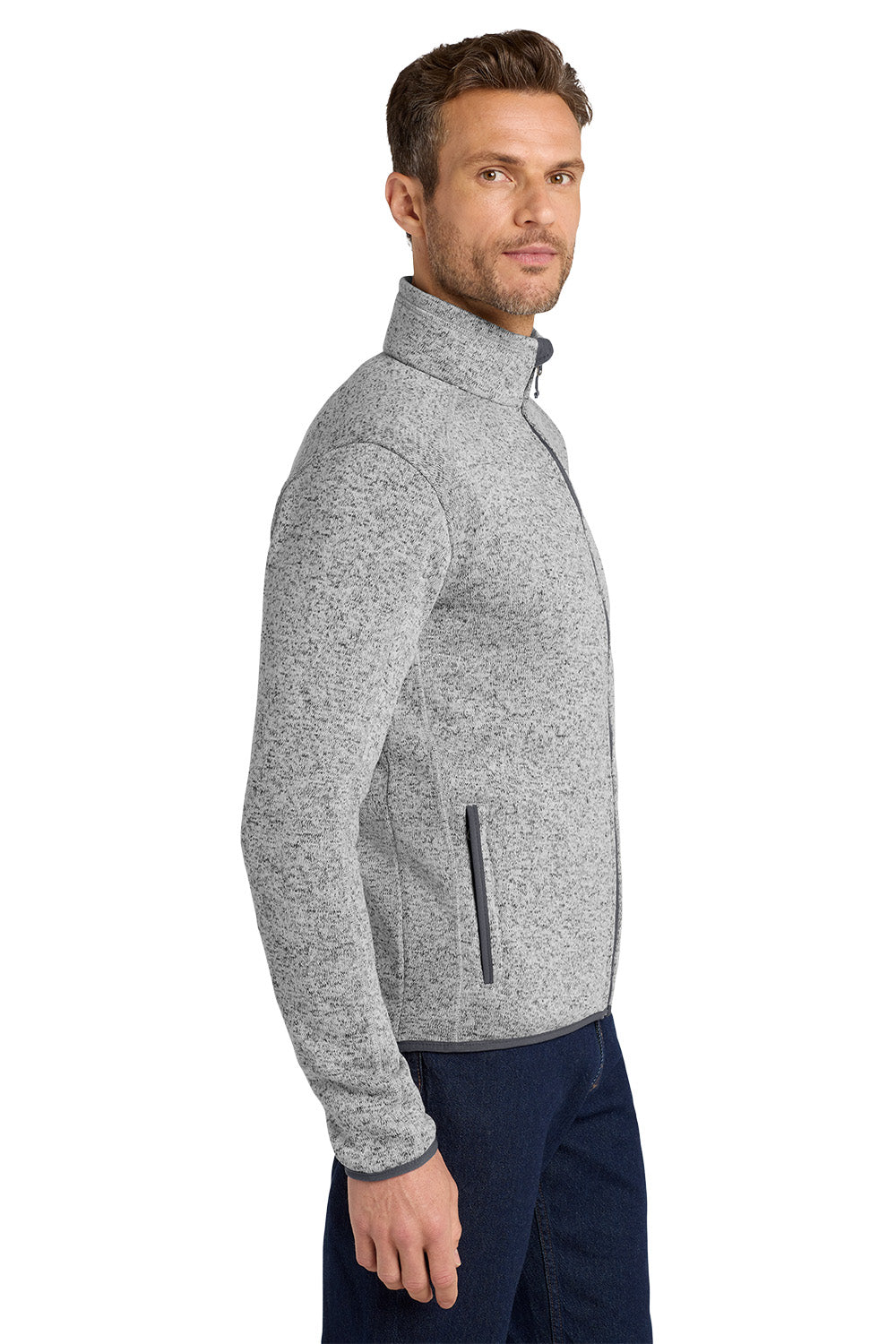 Port Authority® Sweater Fleece Jacket
