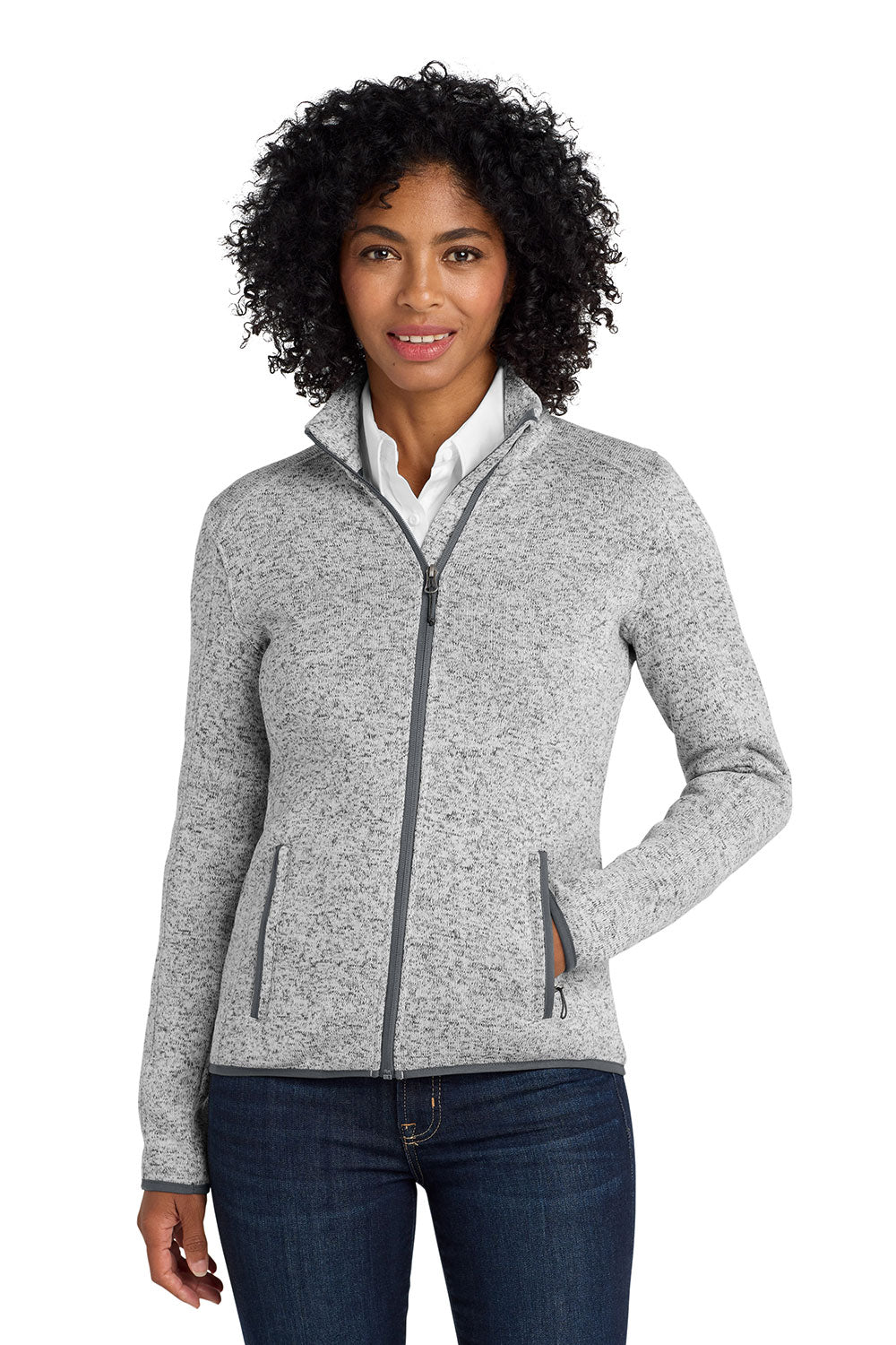Port Authority® Women's Sweater Fleece Jacket