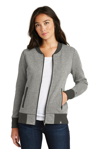 Ladies New Era French Terry Baseball Full Zip Jacket