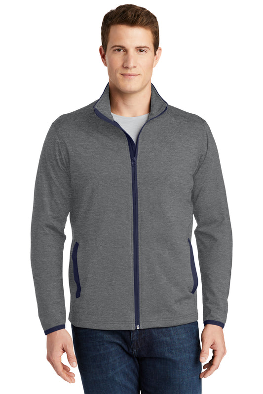 Sport-Tek® Sport-Wick® Stretch Contrast Full-Zip Jacket