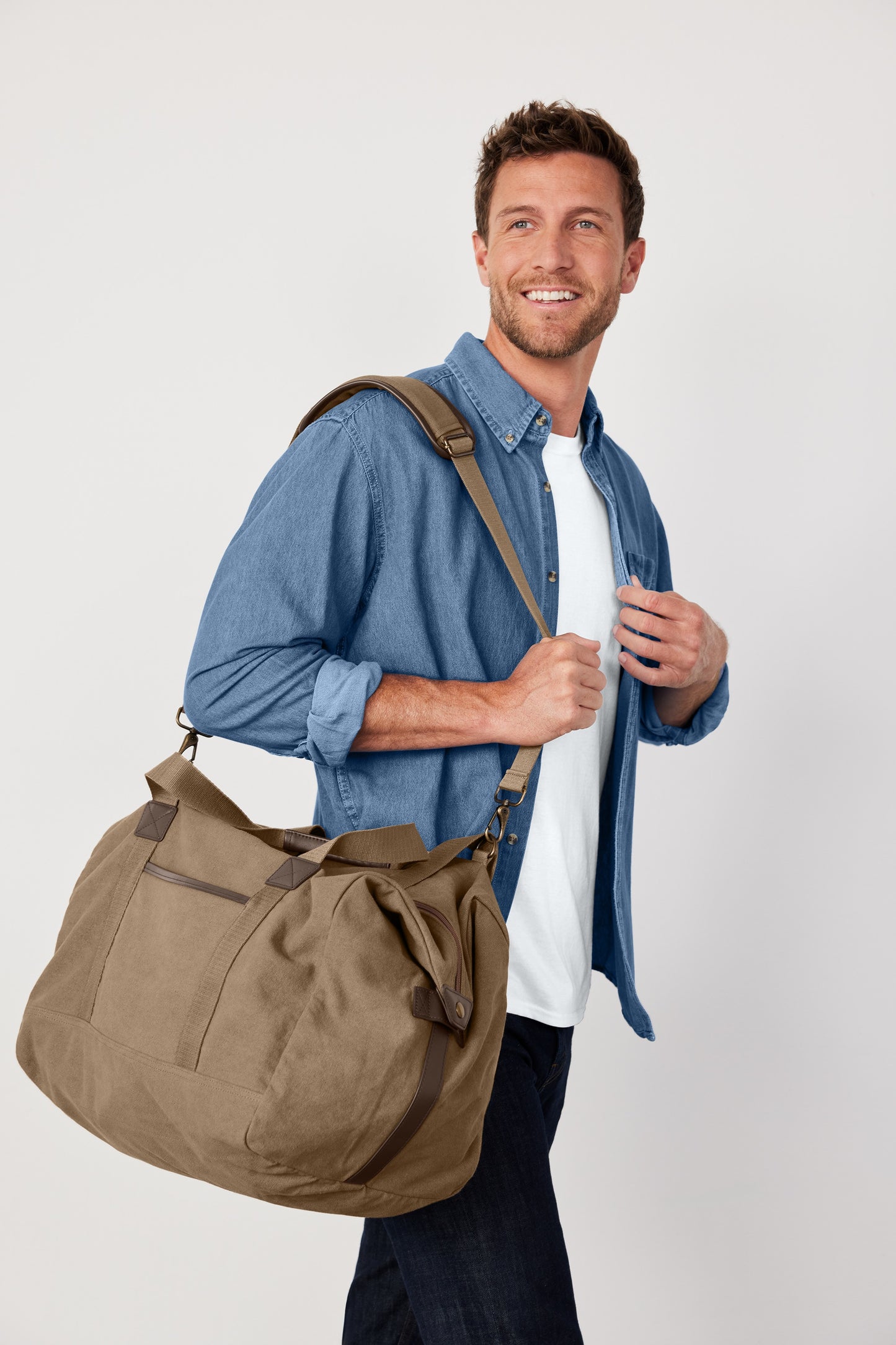 Port Authority® Washed Canvas Duffel