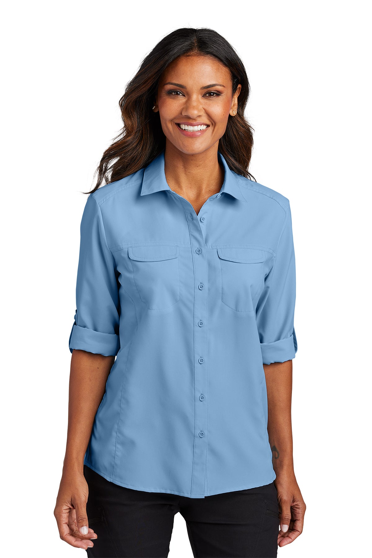Port Authority® Ladies Long Sleeve UV Daybreak Shirt