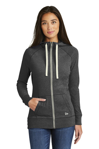 Ladies New Era Sueded Cotton Full-Zip Hoodie